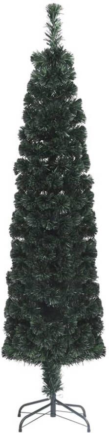 The Living Store Kerstboom Glasvezelverlichting 210 cm hoog 55 cm breed 5 kleuren Energiezuinig Stabiele