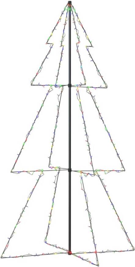 The Living Store Kerstboom LED verlichting 300 LEDs 8 lichteffecten Meerkleurig 120 x 220 cm