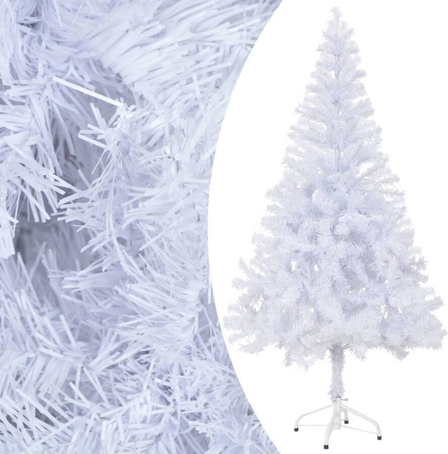 The Living Store Kerstboom Sneeuwdeken 120 cm LED-verlichting Inclusief accessoires Wit