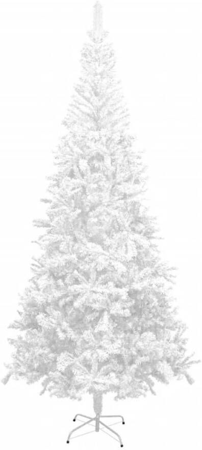 The Living Store Kerstboom Snowy White 240 cm Met LED-verlichting en kerstballen