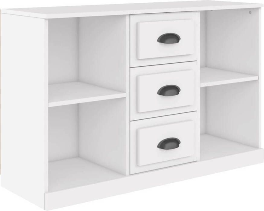 The Living Store Klassiek Dressoir Wit 104.5 x 35.5 x 67.5 cm