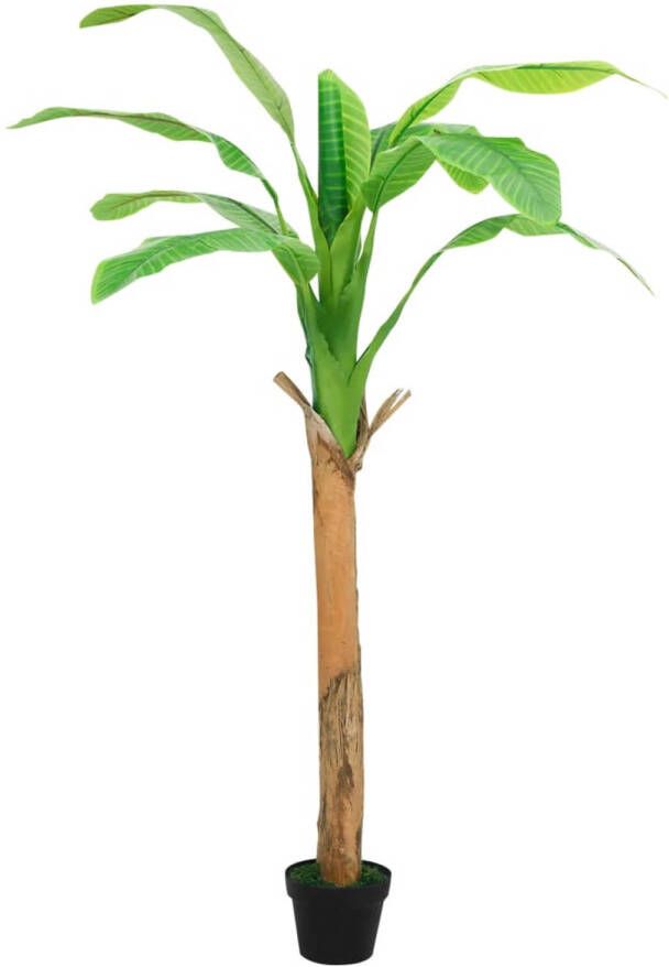 The Living Store Kunst Bananenboom 170-180 cm Groene levensechte kunstplant voor huis en kantoor