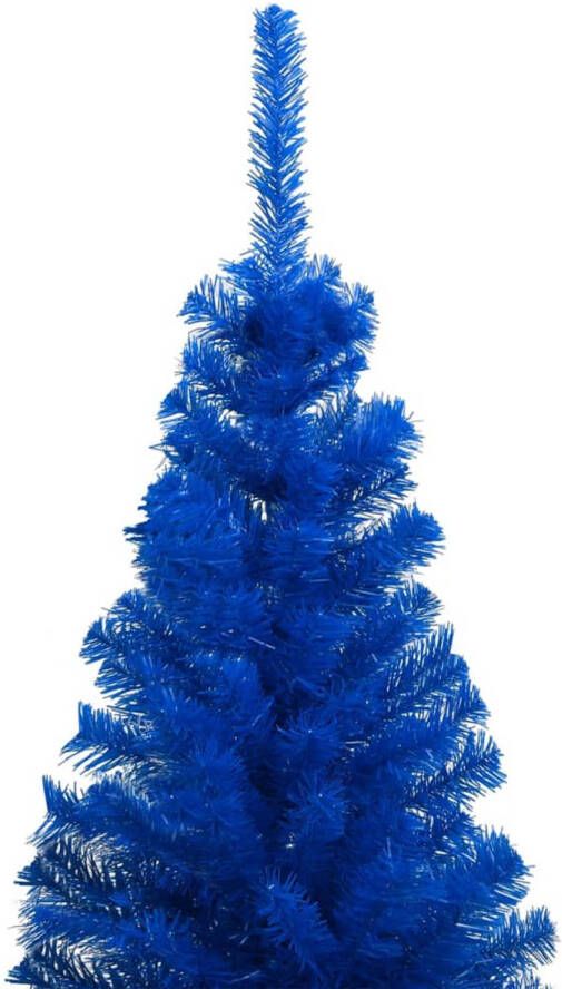 The Living Store Kunstkerstboom Blauw 120 cm LED-verlichting