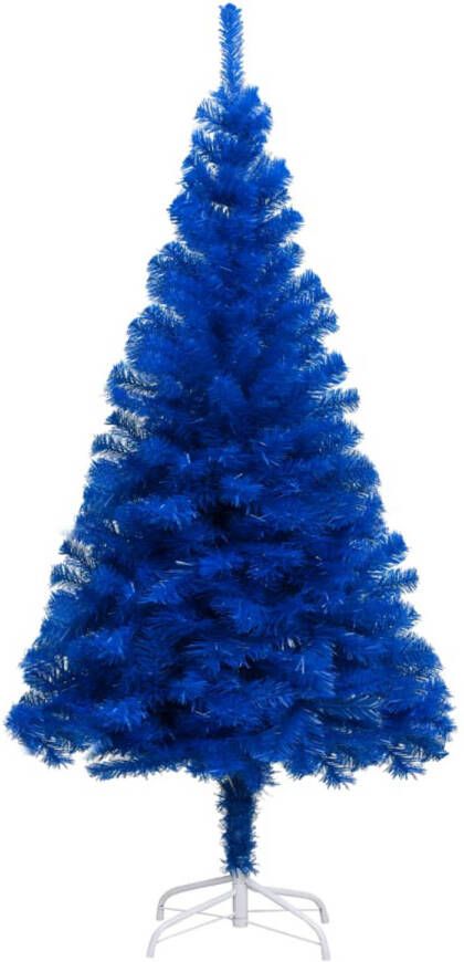 The Living Store Kunstkerstboom Blauw 180 cm LED-verlichting USB-aansluiting