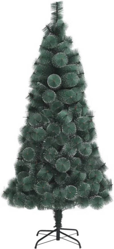 The Living Store Kunstkerstboom met standaard 210 cm PET groen Decoratieve kerstboom