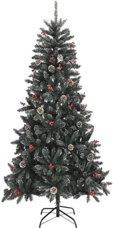 The Living Store Kunstkerstboom Deluxe 210 cm Groen Wit