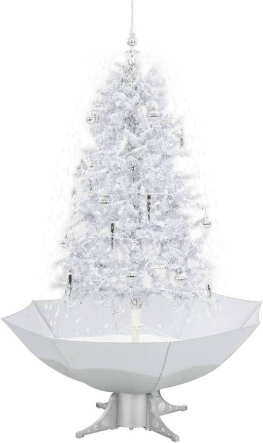 The Living Store Kunstkerstboom Sneeuwende Kerstboom 170cm LED verlichting Inclusief decoraties