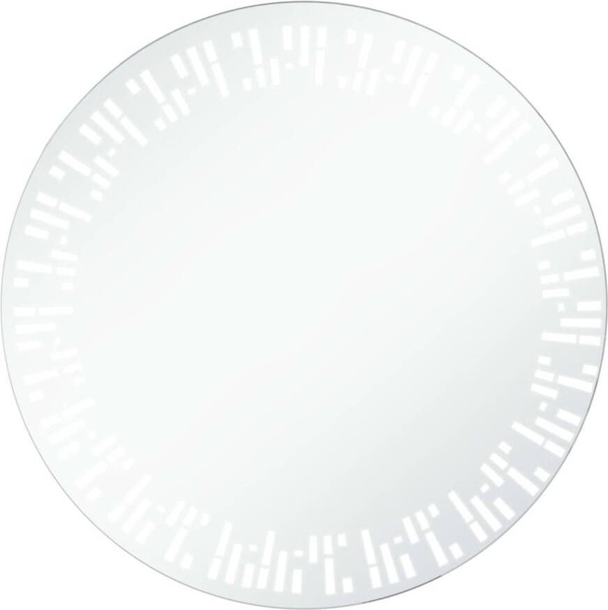The Living Store LED-spiegel IP44 60 cm diameter zilver 6 W