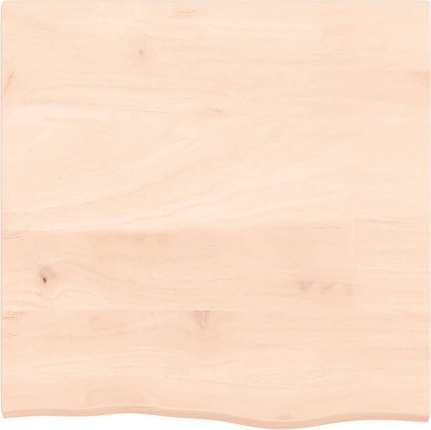 The Living Store Massief Eiken Wandplank 60 x 60 x 2 cm Rustieke Stijl