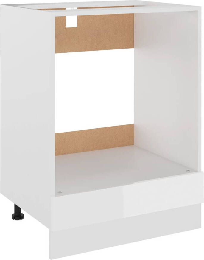 The Living Store Opbergkast 60 x 46 x 81.5 cm Hoogglans wit