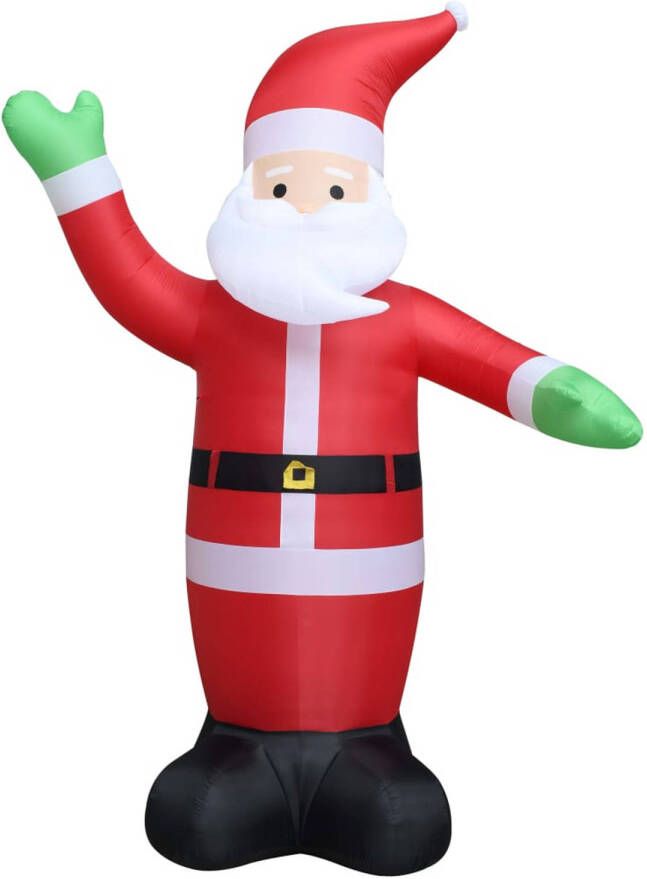 The Living Store Opblaasbare Kerstman 600 cm Hoogwaardig polyester Lichtgewicht en waterdicht