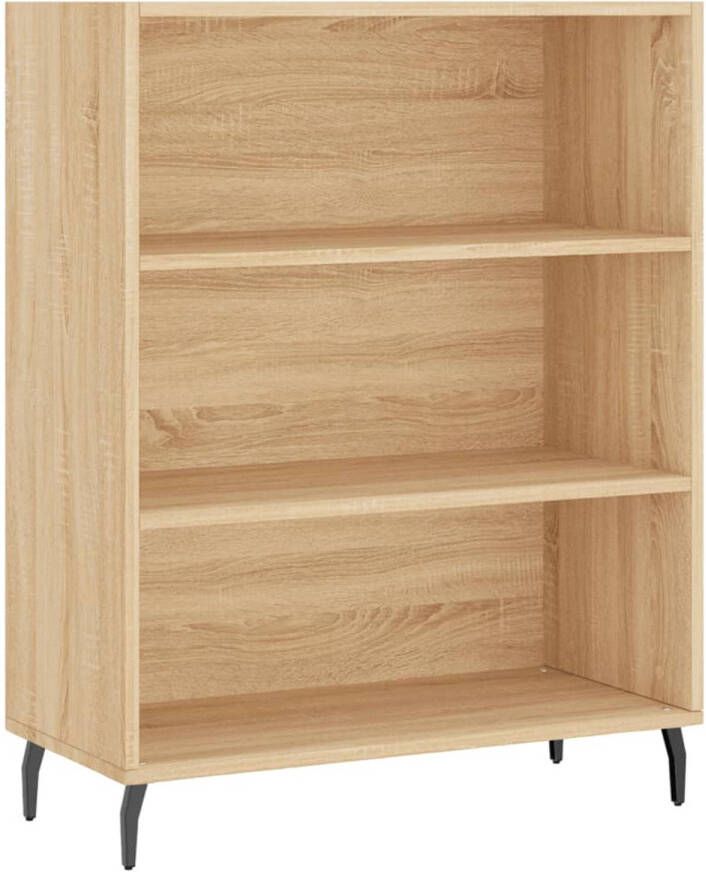 The Living Store Open Schappenkast Sonoma Eiken 69.5 x 32.5 x 90 cm Duurzaam Materiaal