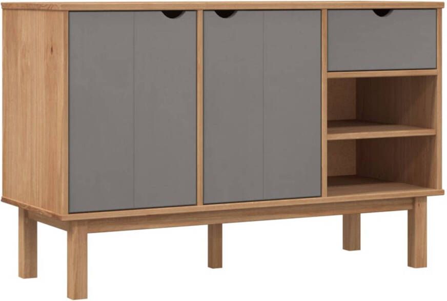 The Living Store OTTA Dressoir 114 x 43 x 73.5 cm Massief grenenhout