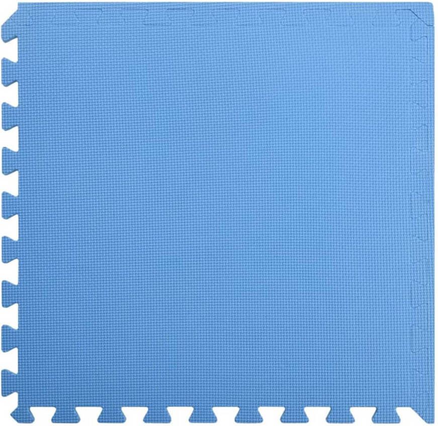 The Living Store Puzzelsportmat Blauw 60 x 60 x 1 cm Anti-slip EVA-schuim Waterafstotend 24 stuks