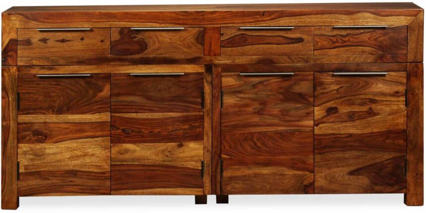 The Living Store Sheesham Dressoir 160 x 35 x 75 cm Bruin Massief hout