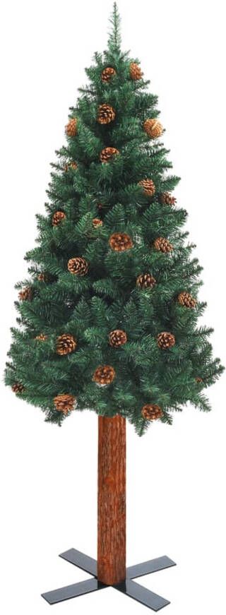 The Living Store Smalle Kerstboom 210 cm PVC Grenenhout