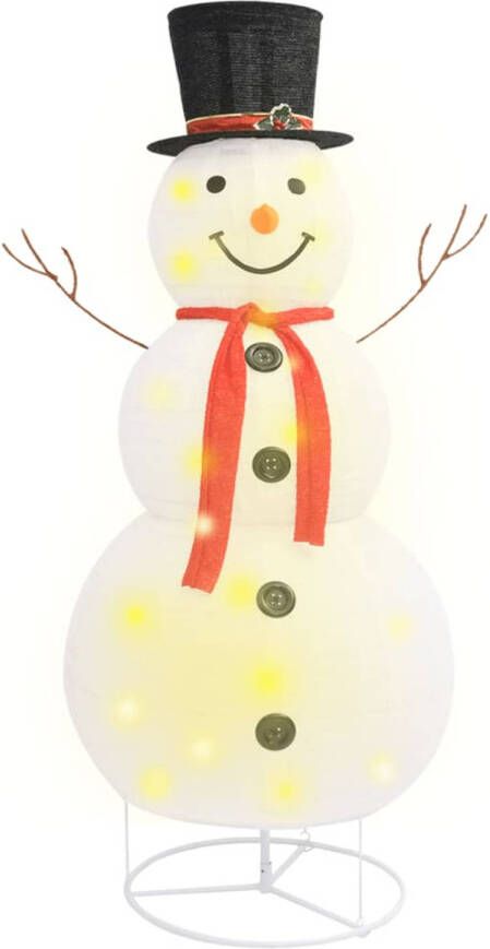 The Living Store Sneeuwpop Kerstdecoratie 180 cm Energiezuinige LEDs en 8 lichteffecten Met verlengkabel en