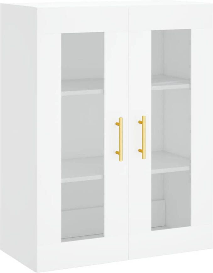 The Living Store Wandgemonteerde Kast Hangkast 69.5 x 34 x 90 cm Wit