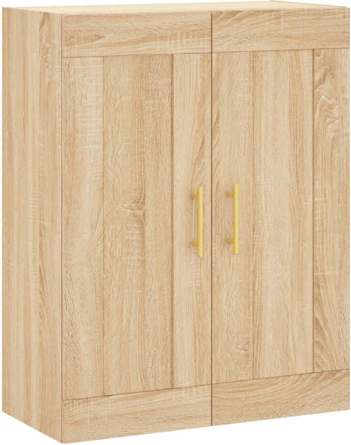 The Living Store Wandgemonteerde Kast Sonoma Eiken 69.5 x 34 x 90 cm