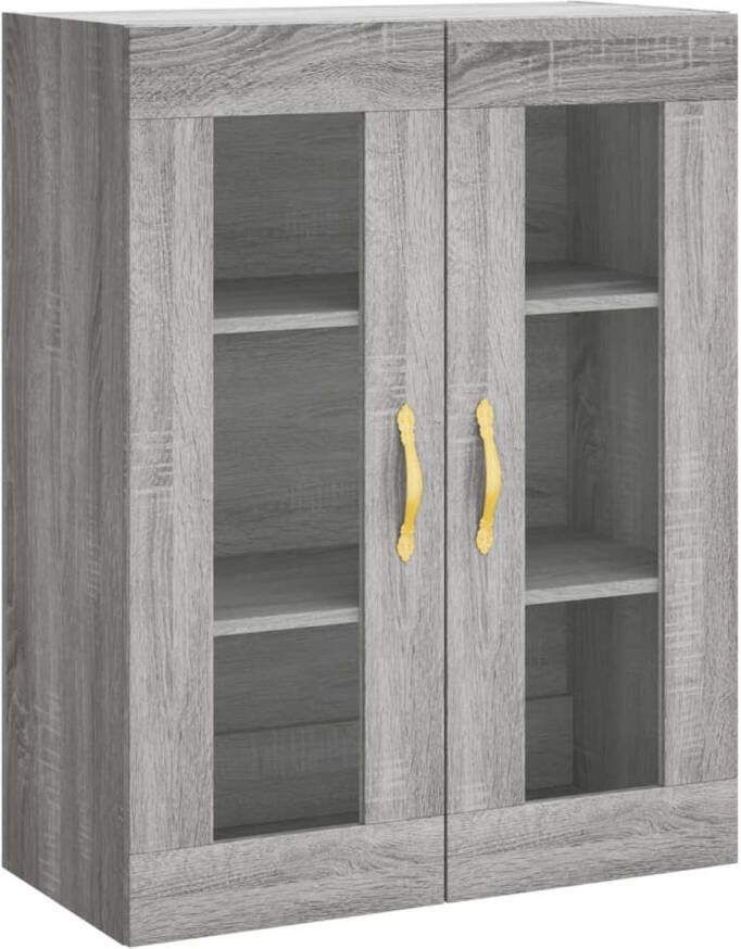 The Living Store Wandgemonteerde Kast Sonoma Eiken 69.5 x 34 x 90 cm Elegant en Duurzaam