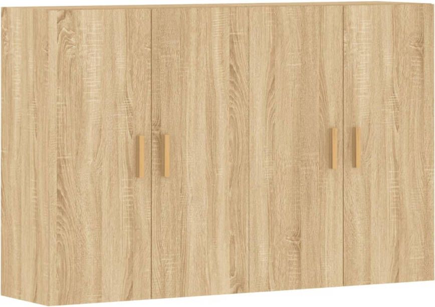 The Living Store Wandmeubel Wandkast 69.5 x 34 x 90 cm Sonoma Eiken Hoge Kwaliteit