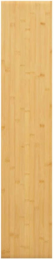 The Living Store wandplank bamboe 100x20x2.5 cm praktisch en decoratief