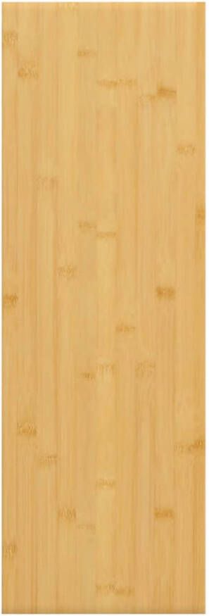 The Living Store Wandplank Bamboe 60 x 20 x 4 cm Duurzaam materiaal Extra opbergruimte Decoratieve functie