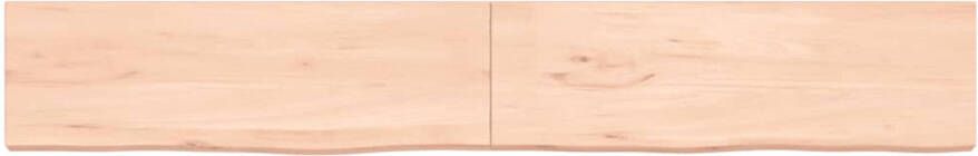 The Living Store Wandplank Massief Eikenhout 200 x 30 x 4 cm Rustieke stijl