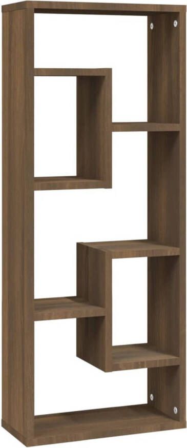 The Living Store Wandplank Praktisch Bruineiken 36 x 16 x 90 cm Bewerkt Hout