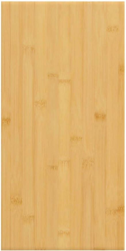 The Living Store Wandplank Rustieke Stijl 40x20x1.5 cm Bamboe Extra opbergruimte Eenvoudig schoon te maken