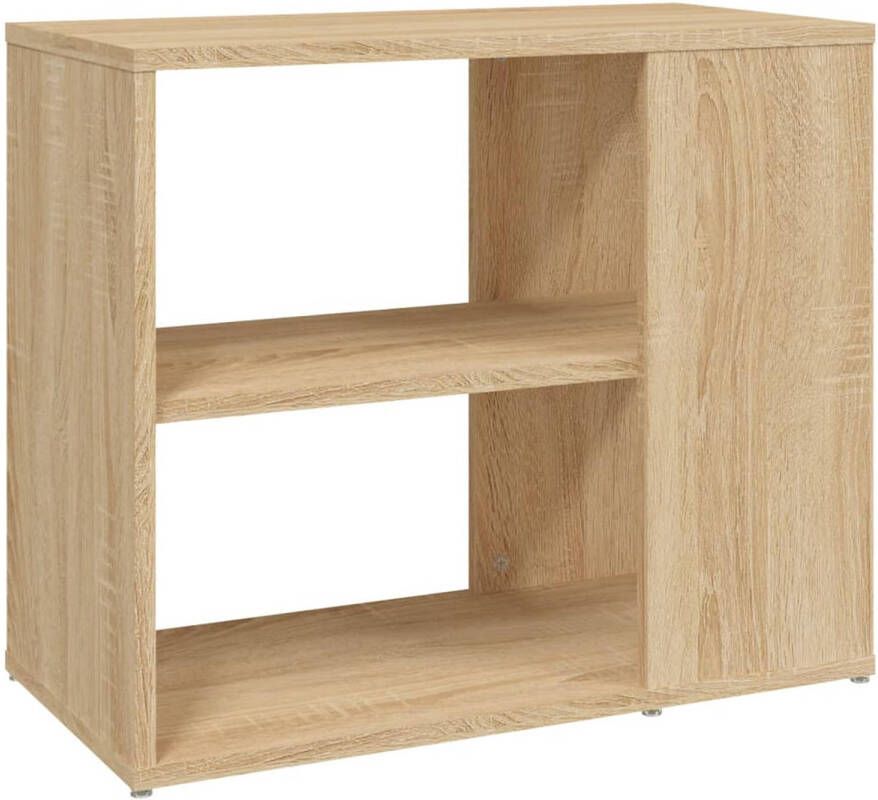 The Living Store Zijkast Sonoma Eiken 60 x 30 x 50 (B x D x H) 2 schappen