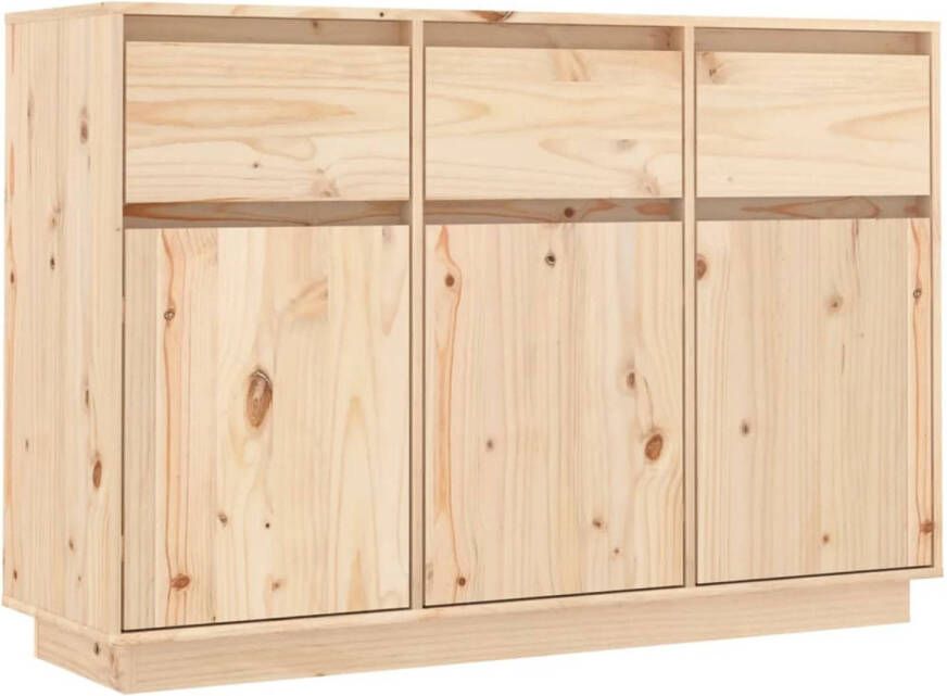 The Living Store Zwevend Dressoir Grenenhout 110 x 34 x 75 cm Opbergruimte