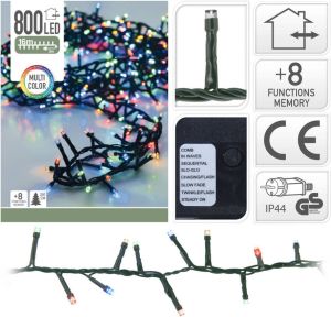 Hermie Greenwire Microcluster Lichtslinger 800 Led Lampjes Gekleurd 16 Meter