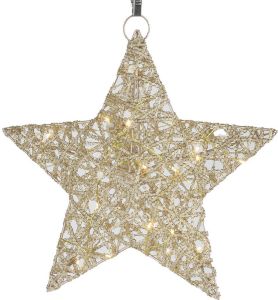 TOM Kerstster Leonie A Led 7 5 X 30 X 30 Cm Staal Goud