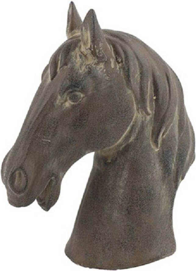 TOM ornament paard Jaimy 15 x 19 cm keramiek bruin