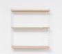 Tomado boekenrek wit frame en houten planken - Thumbnail 1