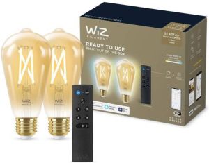 TOOP Wiz Starterkit 2 Aangesloten Edison-lampen Wit Variabel E27 50w + Nomadische Afstandsbedieningsdimmer
