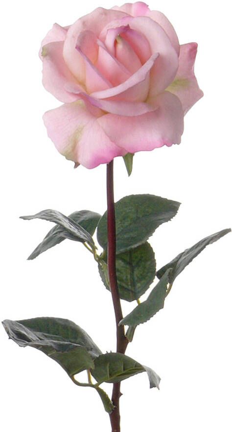 Top Art Kunstbloem roos Caroline roze 70 cm zijde kunststof steel decoratie bloemen Kunstbloemen