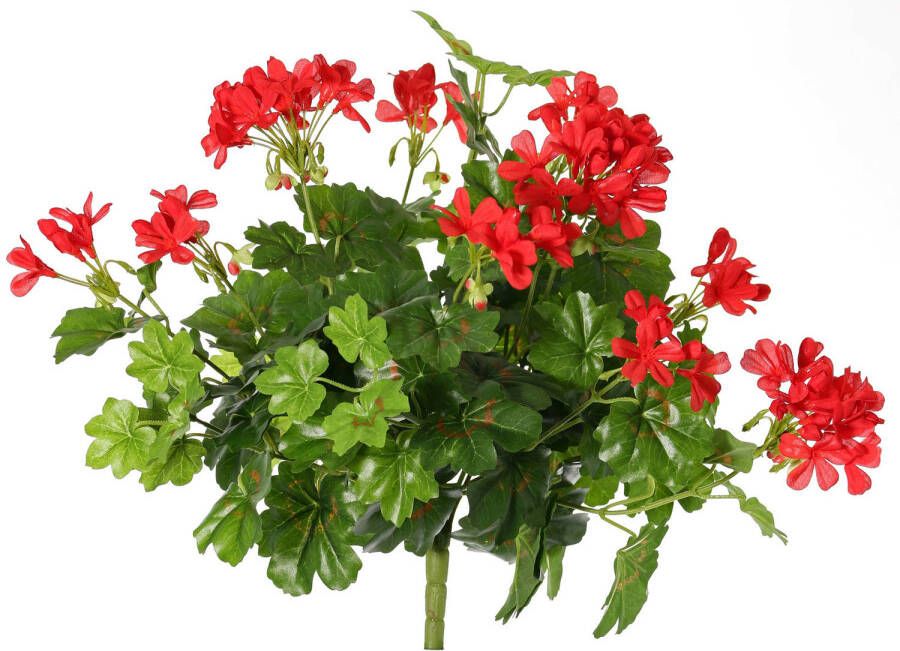 Top Art TopArt Kunst nep boeket geranium rood 40 cm Kunstbloemen