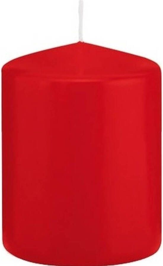 Trend Candles 1x Rode cilinderkaars stompkaars 6 x 8 cm 29 branduren Geurloze kaarsen Woondecoraties Stompkaarsen