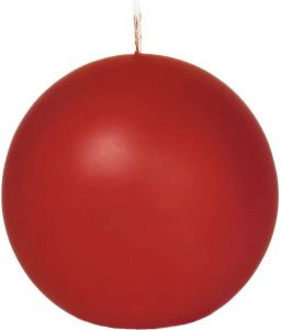 Trend Candles 1x Rode bolkaars 7 cm 16 branduren Ronde geurloze kaarsen Woondecoraties bolkaarsen