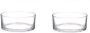 Trendoz 2x Lage schalen vazen transparant rond glas 8 x 19 cm cilindervormig glazen vazen woonaccessoires Vazen - Thumbnail 1