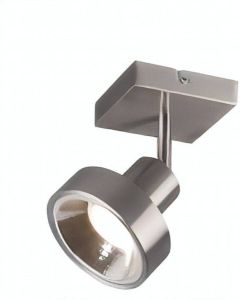 TRIO spot Leon 19 cm 1 x GU10 35 watt staal matzilver