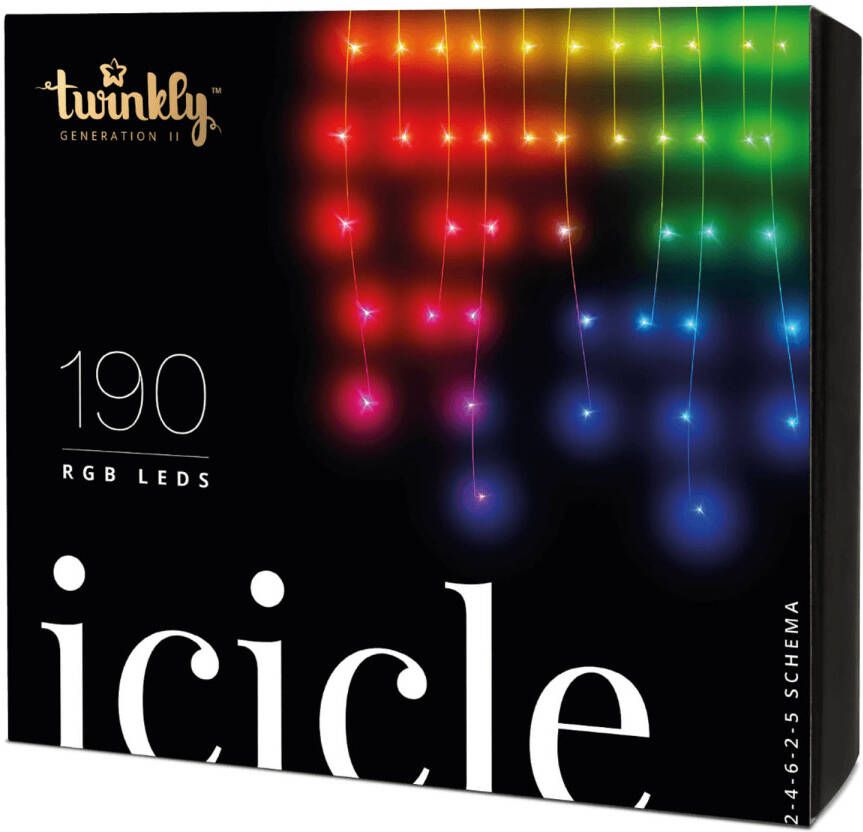 Twinkly 190 RGB LEDs Icicle Lights Generation II