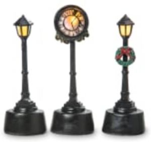 Typisch Hollands Kersthuisjes accessoire Set van 3 lantaarns