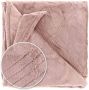 Unique Living Auke fleece plaid Fleece polyester 150x200 cm Old Pink - Thumbnail 1
