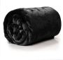 Unique Living Plaid deken fleece zwart polyester 130 x 180 cm Plaids - Thumbnail 2