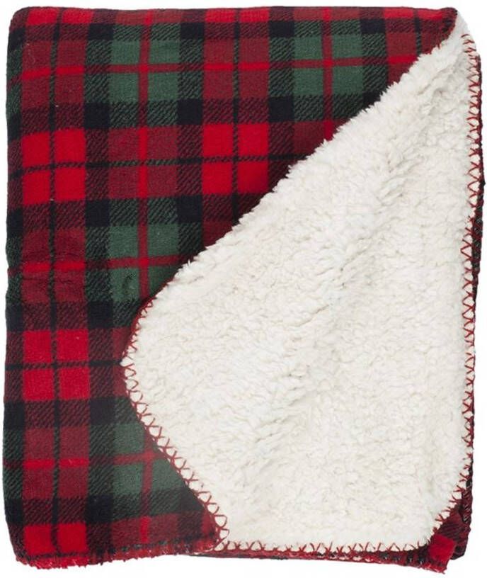 Unique Living Falun fleece plaid 100% polyester 130x160 cm Multi