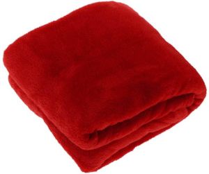 Unique Living Justin fleece plaid Fleece polyester 150x200 cm Red