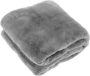 Unique Living Justin fleece plaid Fleece polyester 150x200 cm Nickel grey - Thumbnail 2